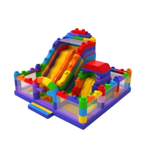 Inflatable with slide -...