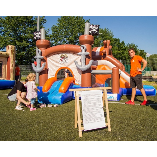 Inflatable castle pirate combo
