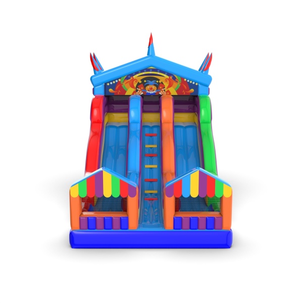 Double slide with the fairground theme
