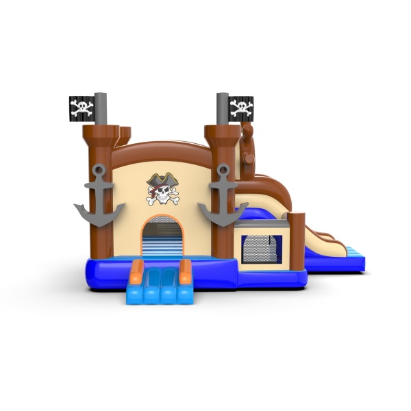 Inflatable castle pirate combo