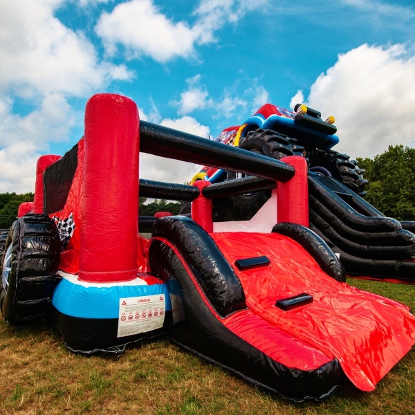 Inflatable Monster Truck - bouncer and dry ball pit