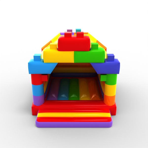 Inflatable castle bouncer Colorful Blocks