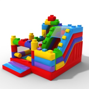 Inflatable with slide -...