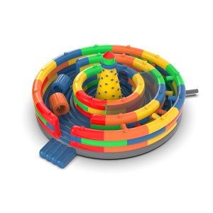 Round inflatable playground...