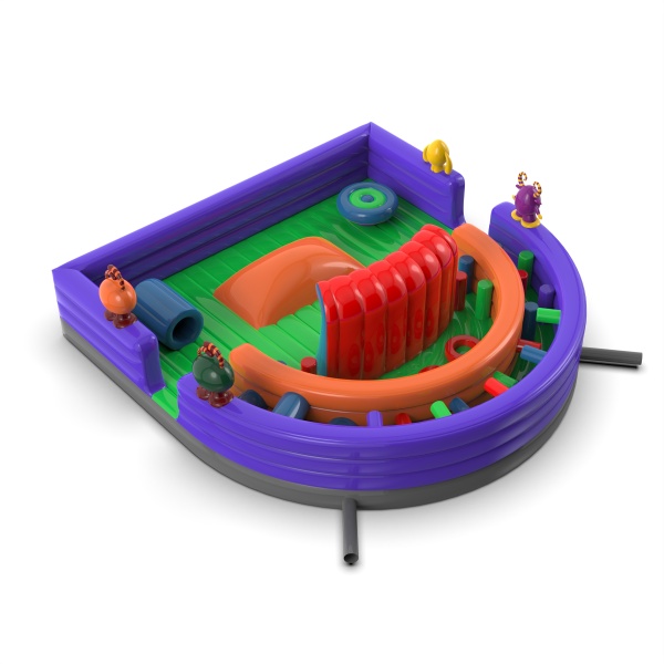 Inflatable playground with monsters