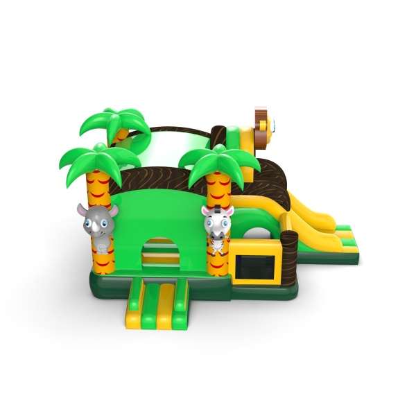 Inflatable with slide - combo with the jungle theme