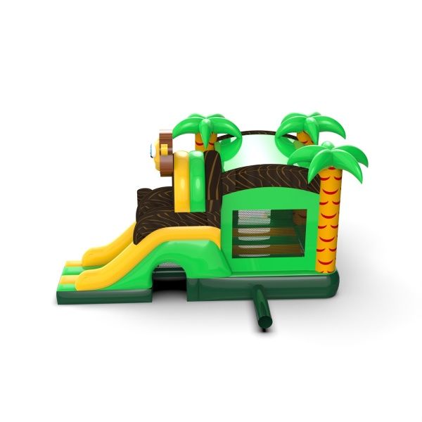 Inflatable with slide - combo with the jungle theme