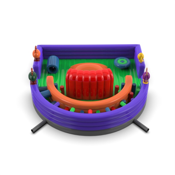 Inflatable playground with monsters