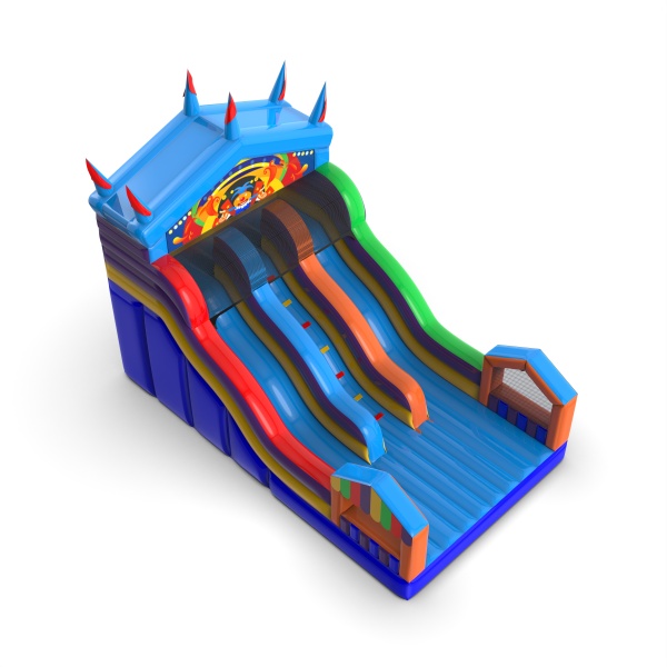 Double open slide in the fairground theme
