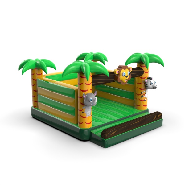 Inflatable bouncer with the jungle theme