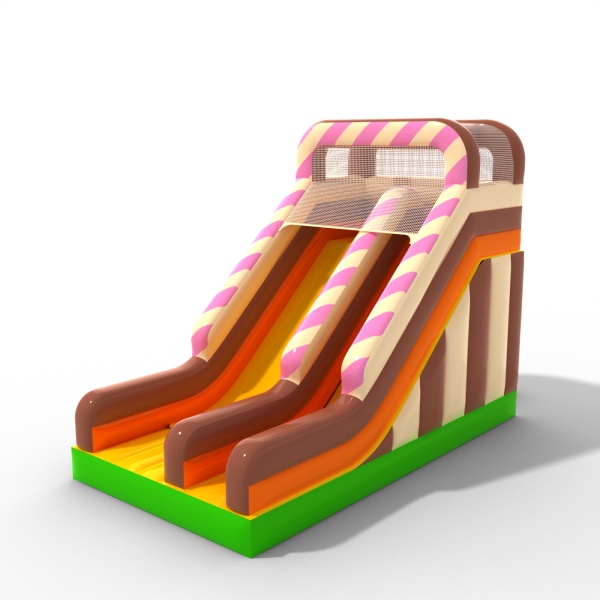 Inflatable slide with theme candy