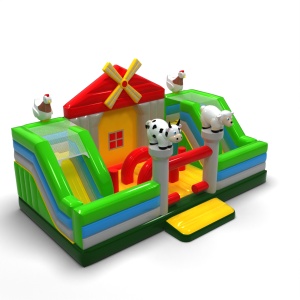 Inflatable playground - farm