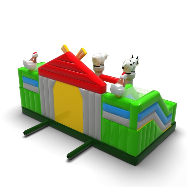 Inflatable playground - farm