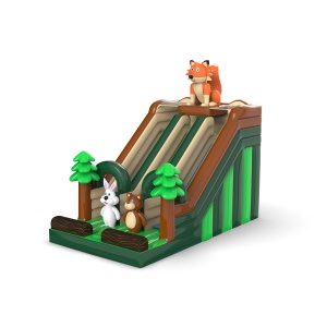 Double slide with theme forest