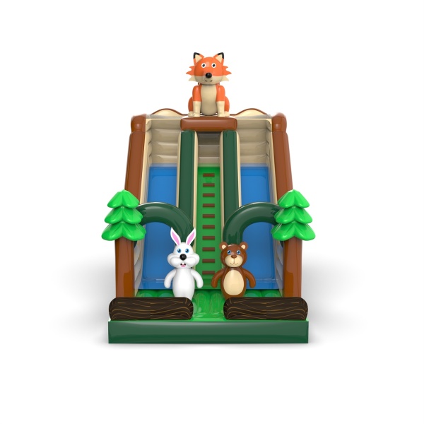 Double slide with theme forest