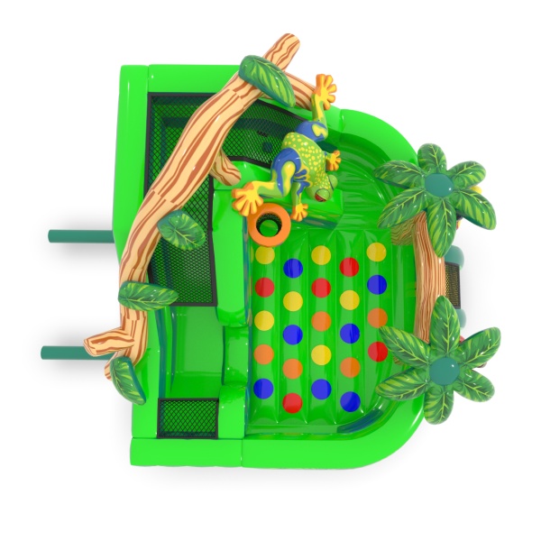 Inflatable playground little frog in the jungle theme