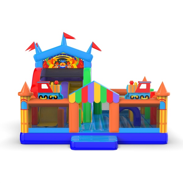 Inflatable playground 6x6 in the fairground theme