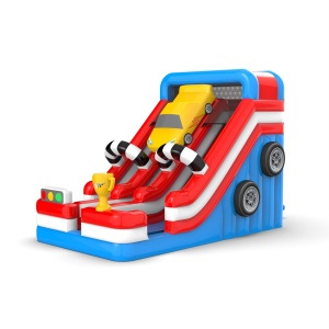 Double slide with the car...