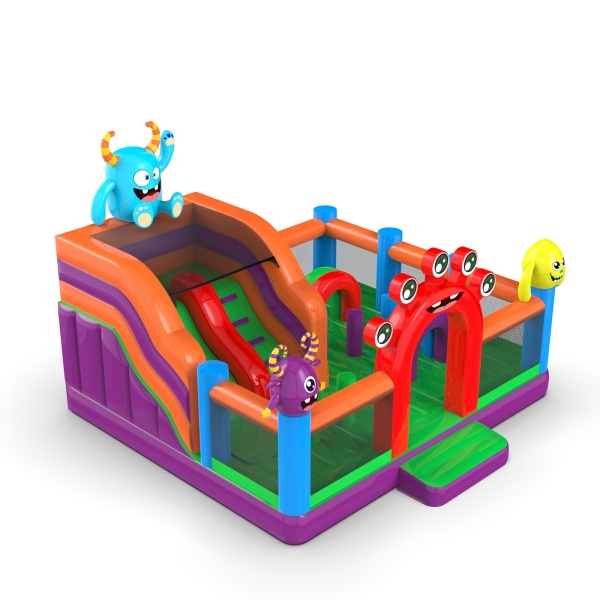 Inflatable playground 6x6 in the monster theme