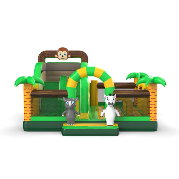 Inflatable playground 6x6 in the jungle theme