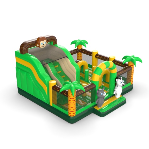 Inflatable playground 6x6 in the jungle theme