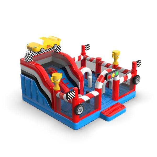 Inflatable playground 6x6 in the car theme