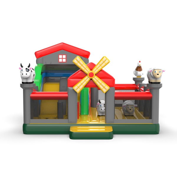 Inflatable playground 6x6 in the farm theme