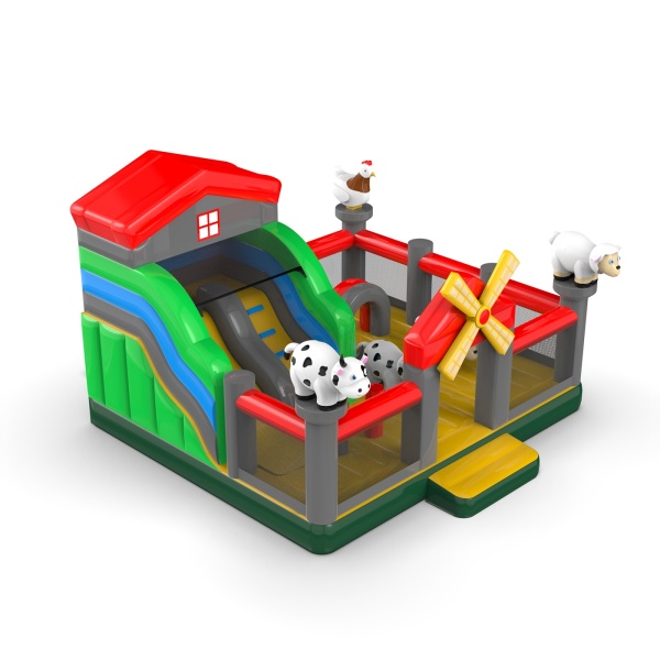 Inflatable playground 6x6 in the farm theme