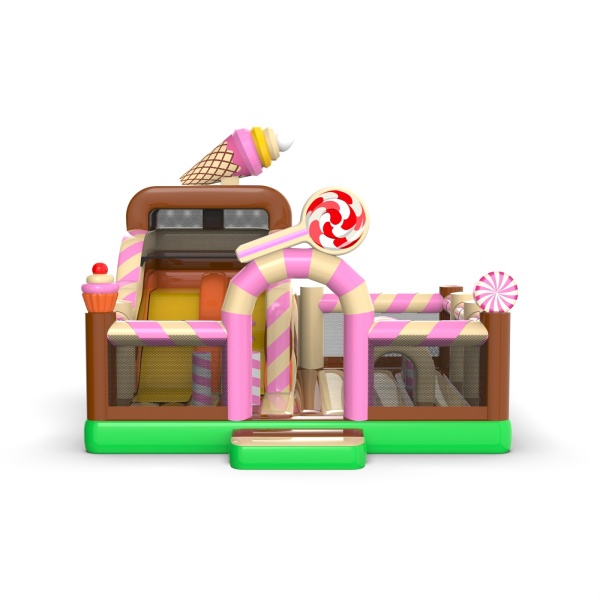 Inflatable playground 6x6 in the candy theme