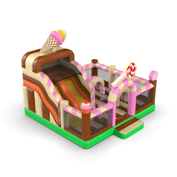 Inflatable playground 6x6 in the candy theme