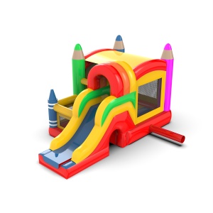 Inflatable castle crayons...