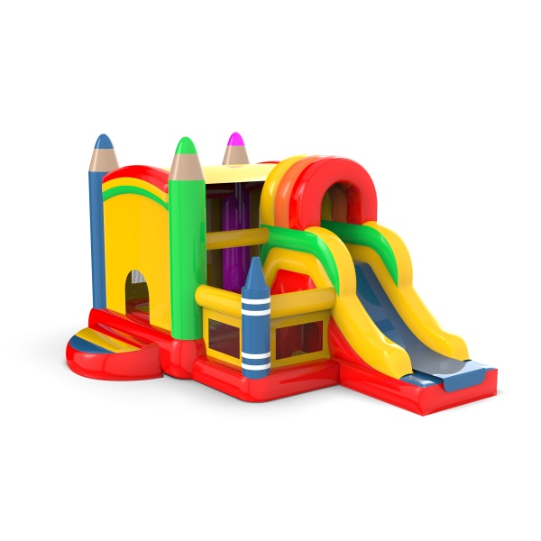 Inflatable castle crayons combo