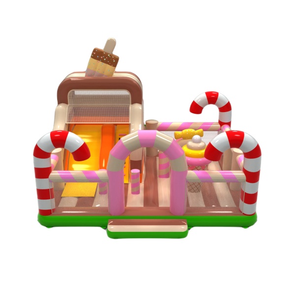 Inflatable playground 8x6 in the candy theme