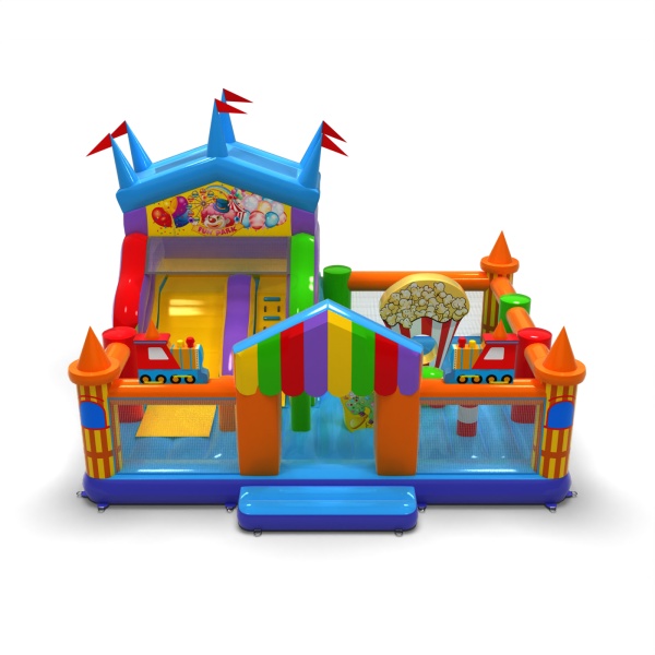 Inflatable playground 8x6 in the fairground theme