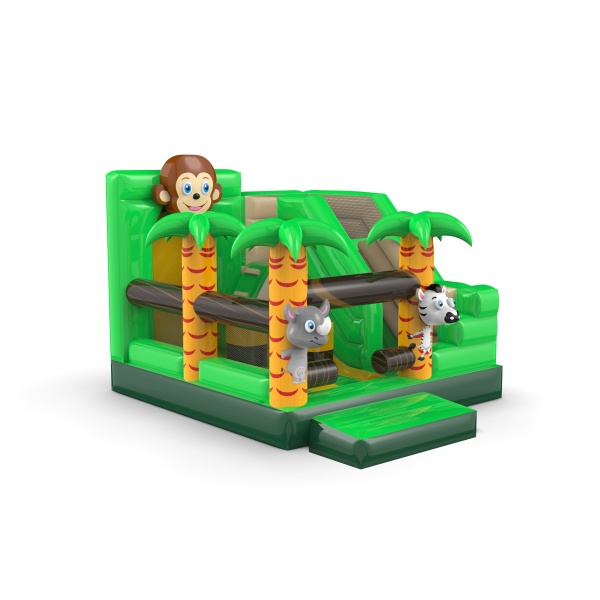 Inflatable with slide - Jungle combo