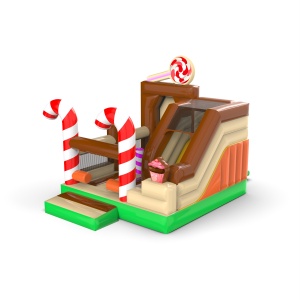 Inflatable with slide -...