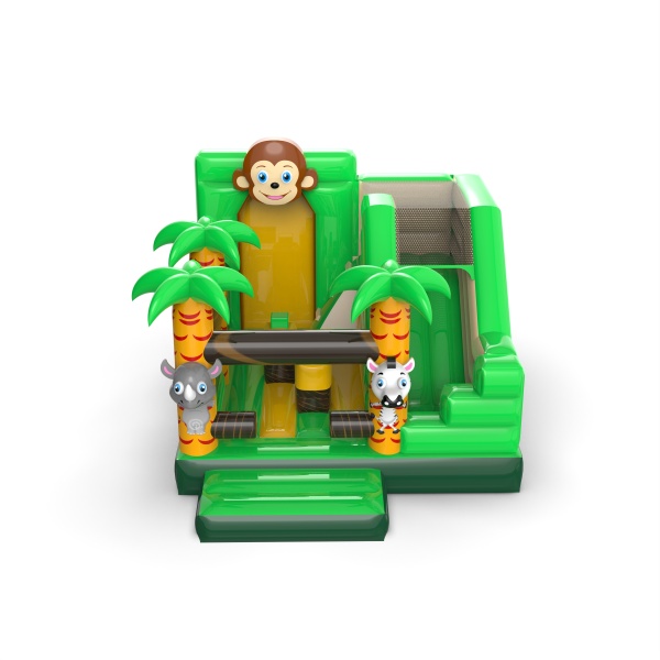 Inflatable with slide - Jungle combo