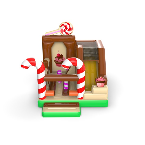 Inflatable with slide - candy combo