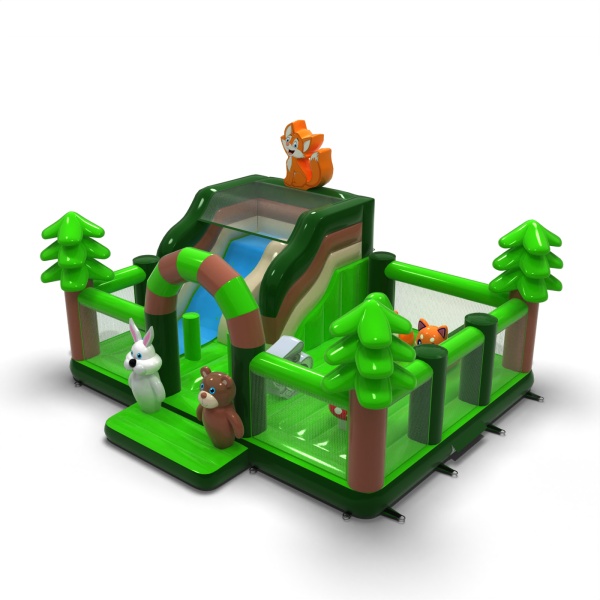 Inflatable playground 8x6 in the forest theme
