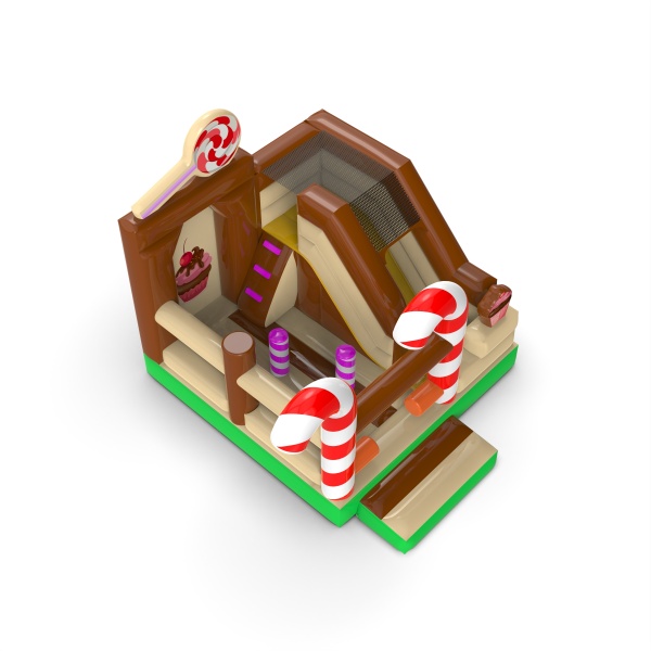 Inflatable with slide - candy combo