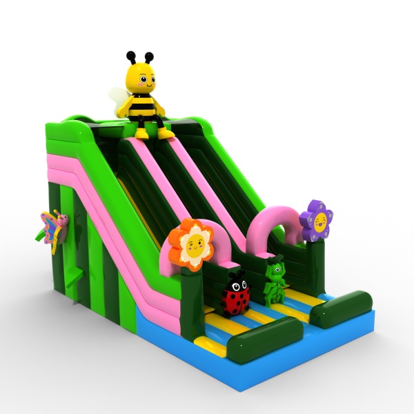 Double slide with theme in a spring theme