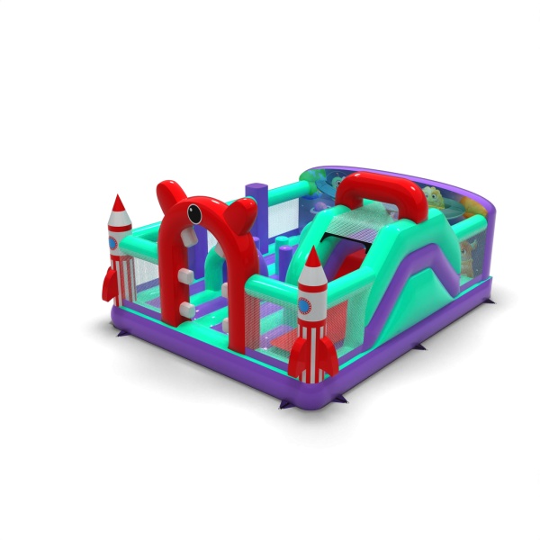 Inflatable playground 6x5 - Space combo theme