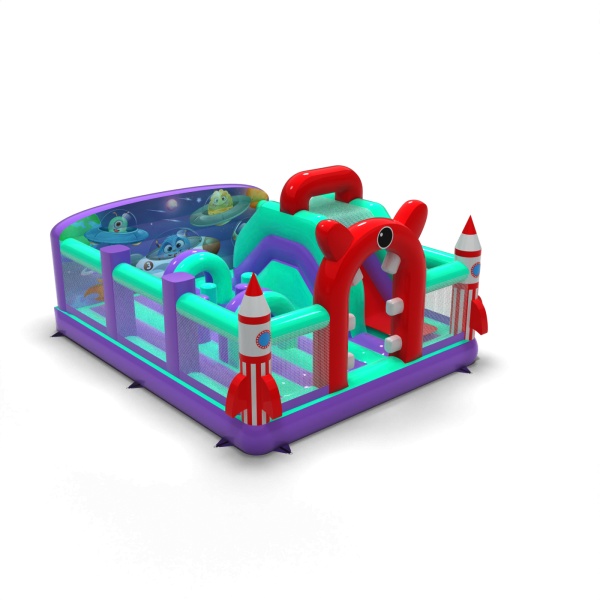 Inflatable playground 6x5 - Space combo theme