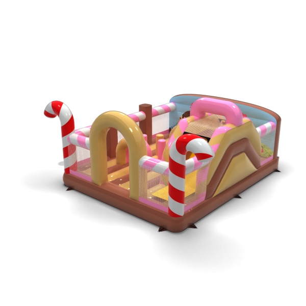 Inflatable playground 6x5 in the candy theme