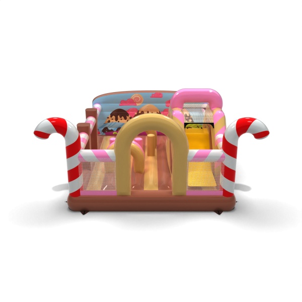 Inflatable playground 6x5 in the candy theme