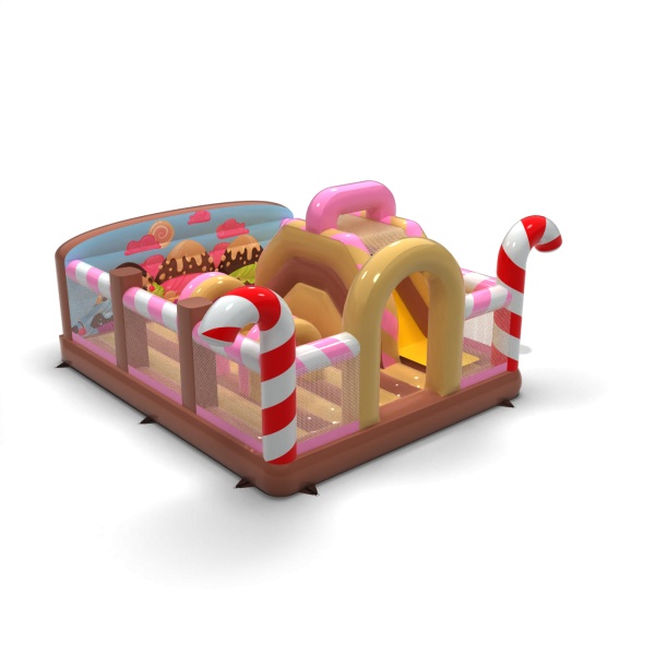 Inflatable playground 6x5 in the candy theme