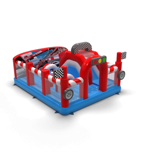 Inflatable playground 6x5 in the car theme