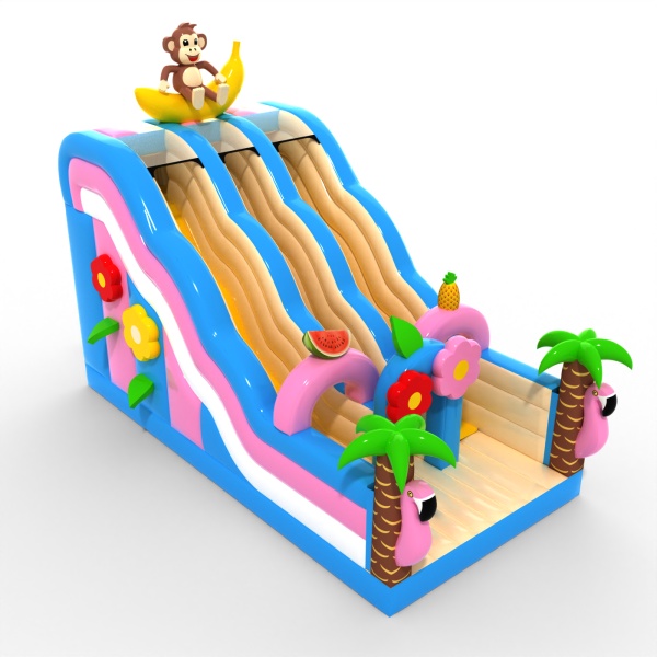 Double open slide with the Hawaiian theme