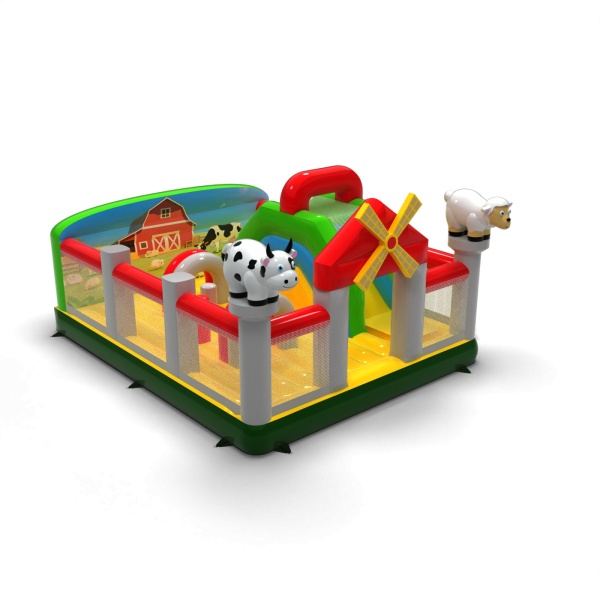 Inflatable playground 6x5 in the farm theme