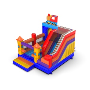 Inflatable with slide with...